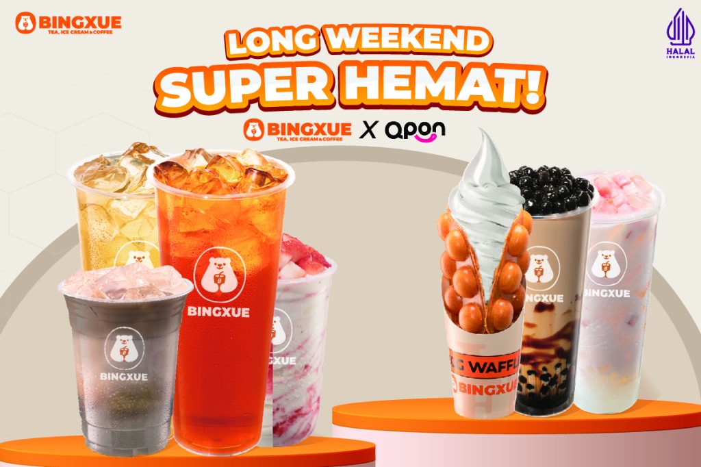 Promo Bundling Bingxue x Qpon: Jajanan Hemat Mulai 10 Ribu di Long Weekend!