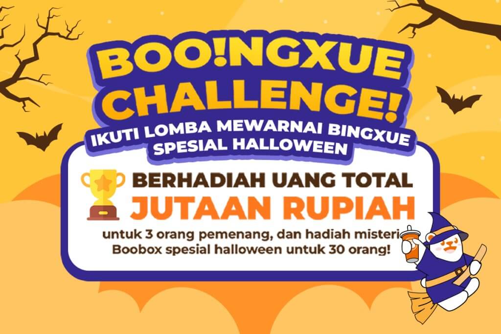 BOO!NGXUE Challenge: Lomba Mewarnai Seru Spesial Halloween dari Bingxue!