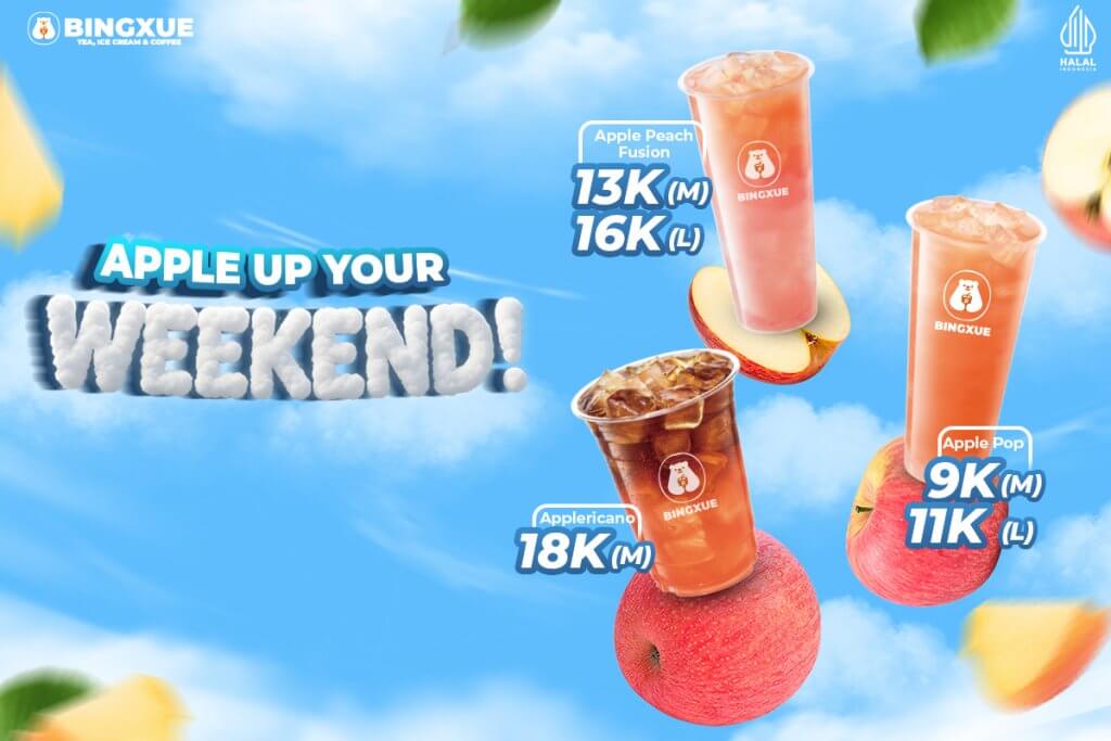 Minuman apel segar Bingxue