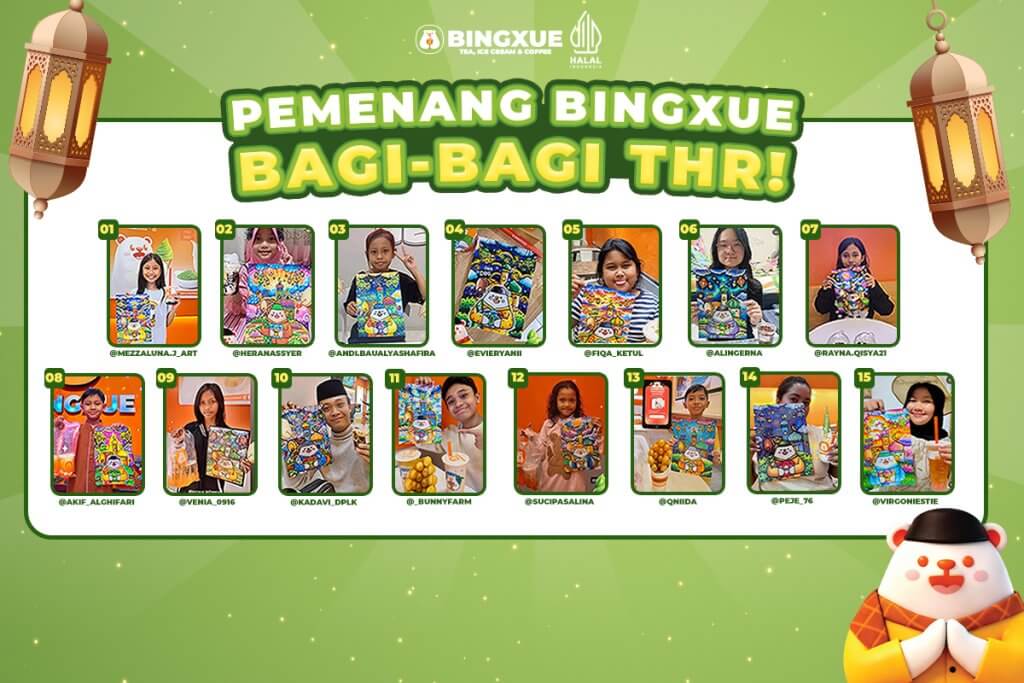 Pemenang lomba mewarnai Bingxue