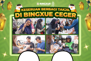 Bingxue Ceger berbagi takjil