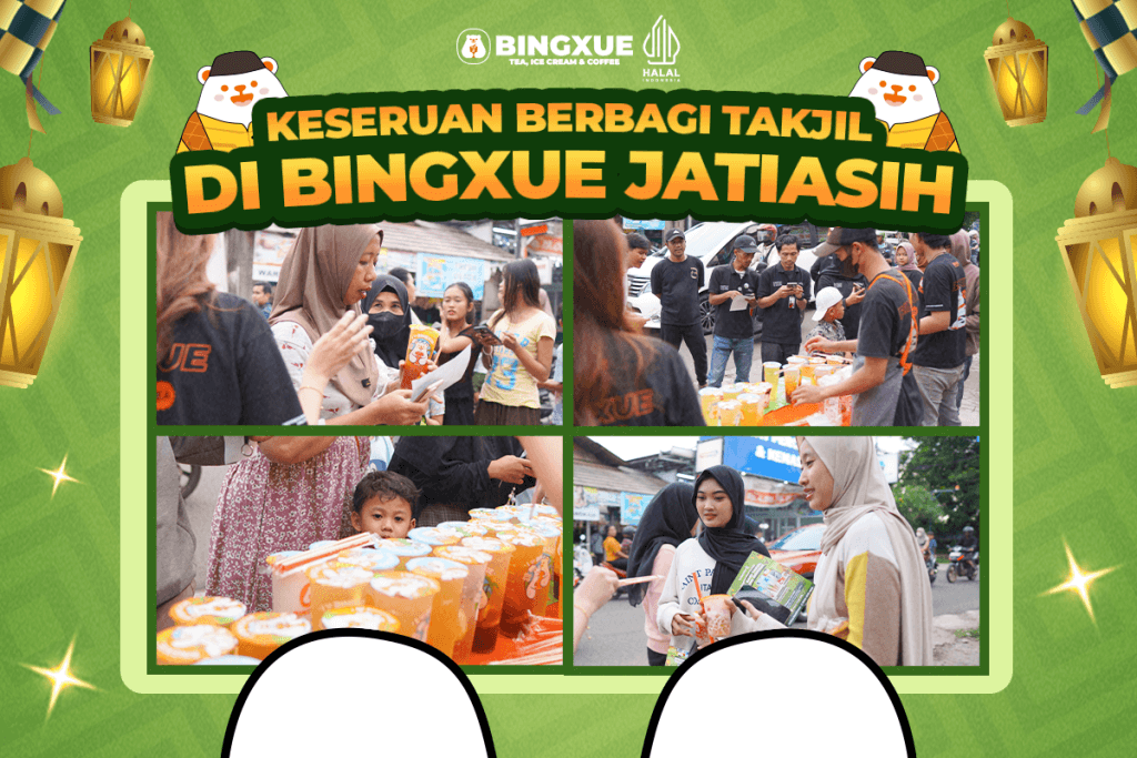 Keseruan Berbagi Takjil di Bingxue Jatiasih