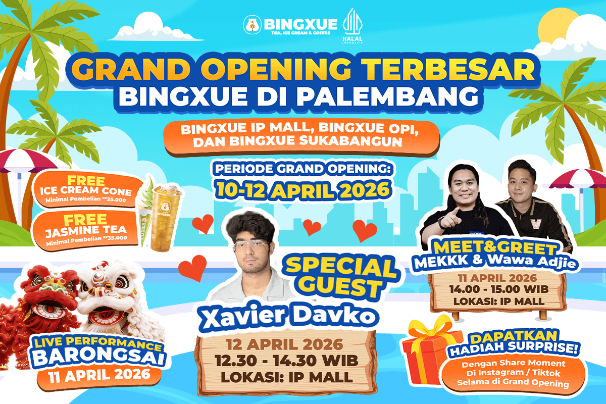 Grand Opening Bingxue Palembang 2026