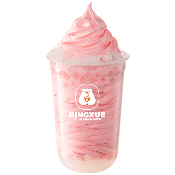 Yoghurt Bubble Strawberry Sundae